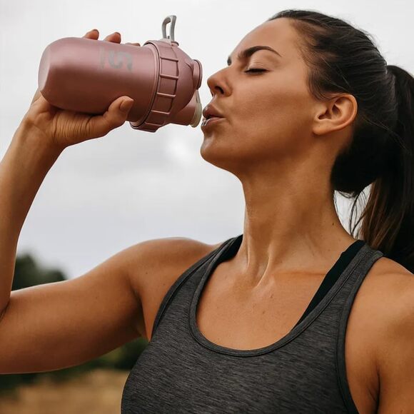 NWT SHAKESPHERE unisex Protein Shaker Tumbler , rose gold -24 Oz - Picture 4 of 7